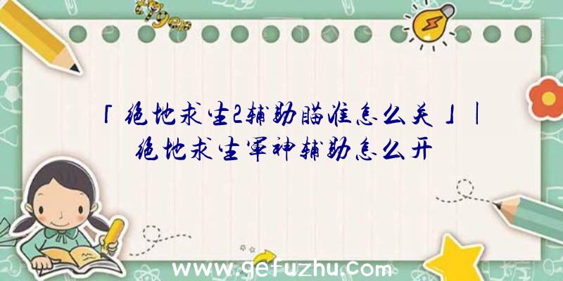 「绝地求生2辅助瞄准怎么关」|绝地求生军神辅助怎么开